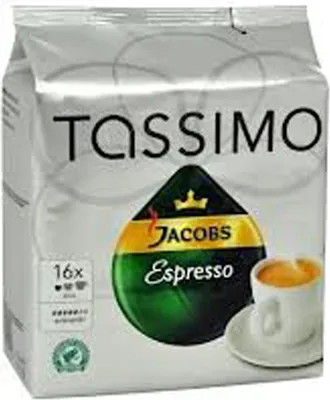 Produktbild von Tassimo Jacobs Espresso Pražená káva Classic mletá v kapslích 118g