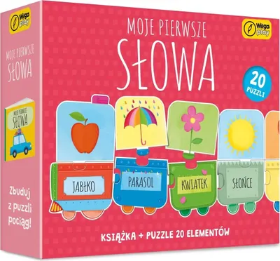 Obrázek produktu pro FOKSAL Kniha a puzzle Moje první slova 20 dílků 98589