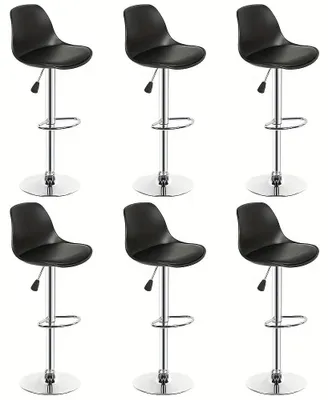 Obrázek produktu pro Barové stoličky - Kuchyňské stoličky - Pultové stoličky - Stoličky - Sada 6 kusů - Otočné