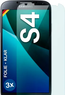 Produktbild von moex® 3x Schutzfolie kompatibel mit Samsung Galaxy S4 - Displayschutzfolie dünn Folie, Klar