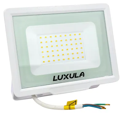 Obrázok produktu pre LUXULA LED reflektor, 50 W, 3000 K (teplá biela), biela, IP65