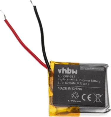 Produktbild von vhbw Akku Ersatz für Fitbit LSSP411415 für Smartwatch Uhr Fitnessarmband (60 mAh, 3,7 V, Li-Polymer)