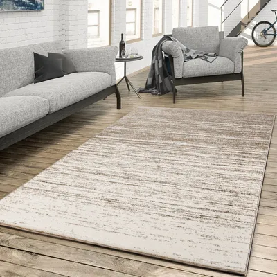 Produktbild von TT Home Teppich für das Wohnzimmer Farbverlauf Modern Creme Beige Größe 120x170 cm