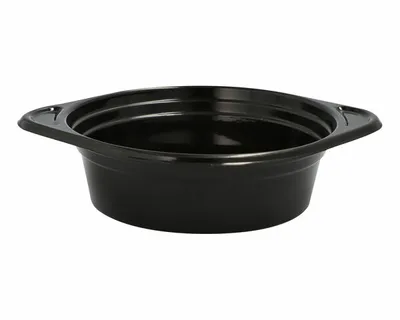 Produktbild von 12x Mehrweg Suppenschalen Suppenterrinen mit Anfasser 500ml Ø15,6cm schwarz