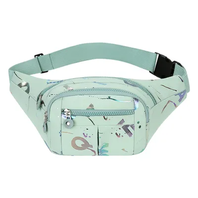 Produktbild von Bauchtasche Gürteltasche für Damen und Herren, Outdoor Sport Wasserdicht Hüfttasche, Grün