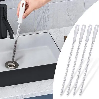 Produktbild von Set mit 4 flexiblen Abflussreinigungsbürsten für Küche und Bad