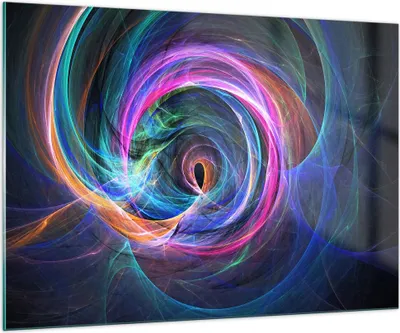 Produktbild von Bilder auf glas - Abstraktion modern - 100x70cm - Glasbilder - Wandbilder - Kunstdruck - zum Aufhängen bereit - Wanddekoration aus Glas - Glas Bilder - Wandbild auf Glas - Einteilig - GAA100x70-3987