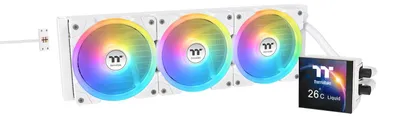 Produktbild von Thermaltake MAGFloe 420 Ultra ARGB, All-in-One-Flüssigkeitskühler, 14 cm, 500 RPM, 2000 RPM, Weiß