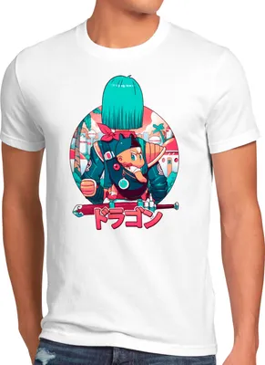 Produktbild von style3 Be Bulma Herren T-Shirt super dragon saiyan z gt