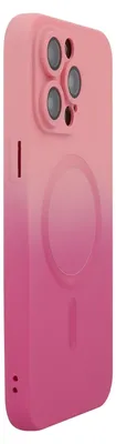 Produktbild von Für Apple iPhone 16 Pro Max MagSafe Silikon Hülle Linsenschutz Regenbogen-Design