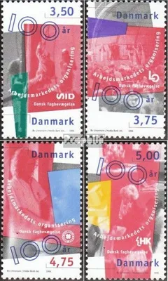 Produktbild von Briefmarken Dänemark 1998 Mi 1170-1173 (kompl.Ausg.) postfrisch Arbeitnehmervereinigungen