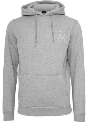 Produktbild von Mister Tee - "Easy Sign" Kapuzenpullover für Herren TN2175 (S) (Grau meliert)