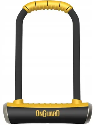 Produktbild von OnGuard Bügelschloss Brute LS 8000, 111 x 260 mm, Ø 16,8 mm, mit Halter, schwarz/gelb; WBP2235500000