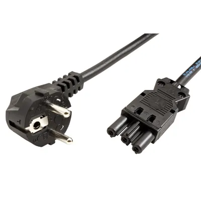 Obrázek produktu pro BACHMANN Kabel síťový, CEE 7/7(M) - GST18(F), 7m, černý (375.1292) (19.07.2598)