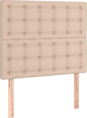 Produktbild von vidaXL Kopfteil Cappuccino 100x5x118/128 cm Kunstleder