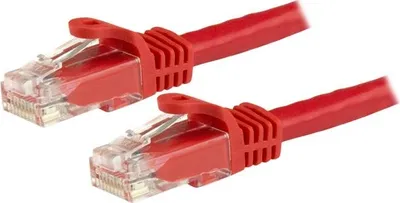 Immagine prodotto di StarTech.com 5m Cat6 UTP RJ45 Gigabit Patch Cable Snagless - Cavo di rete Cat 6 con guaina protettiva - Cavo patch Cat.6 - Rosso - Cavo patch - Da RJ-45 (M) a RJ-45 (M) - 5 m - UTP - CAT 6 - Senza ganci - Rosso