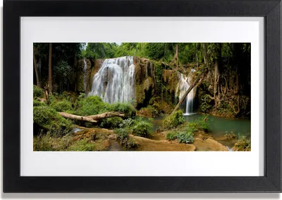 Produktbild von Bild 30x20 MDF-Rahmen Wandkunst Wasserfall Fluss Wald Natur
