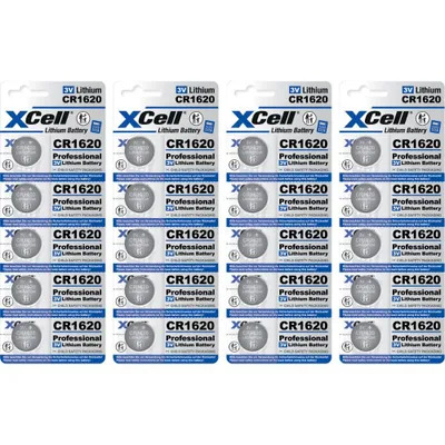 Produktbild von 20x XCell Lithium-Knopfzelle CR1620 3V/70mAh (4x 5er-Pack)