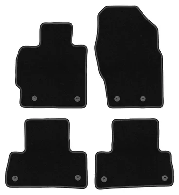 Obrázek produktu pro Velurové autokoberce pro: Mazda CX-7 2009-2012 (SUV) – sada 4 ks, černé, na míru – Wielganizator BASIC