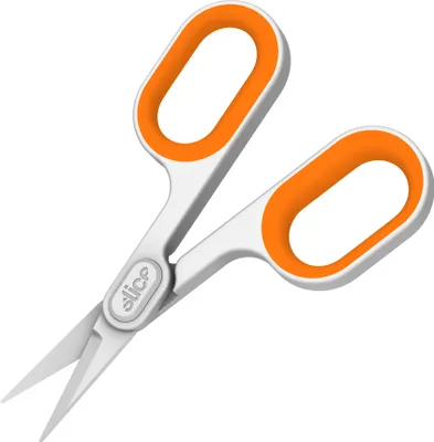 Image de Slice 10546 | Ciseaux à céramique pointus | Utilisables des deux mains | Extrêmement tranchants grâce à un procédé d'affûtage breveté | Poignée robuste en nylon renforcé avec inserts souples sans BPA, phtalates ni plomb