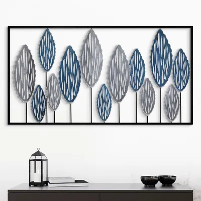 Obrázok produktu pre Wallity, kovová dekorácia na stenu, ručne maľovaná, 114 x 60 cm, 100% kov