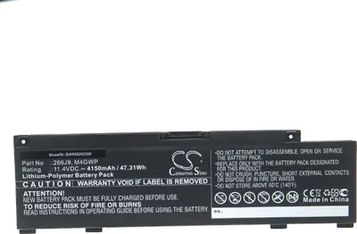 Produktbild von vhbw Akku Ersatz für Dell DVG8M, P8P1P, 8FCTC, 266J9, M4GWP für Notebook (4150 mAh, 11,4 V, Li-Polymer)