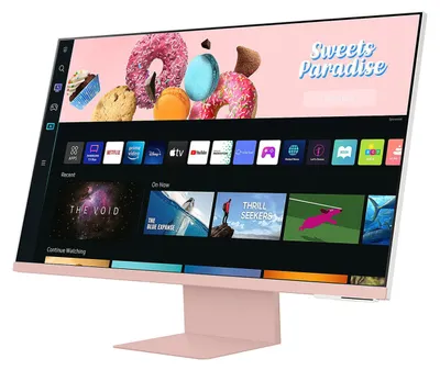 Produktbild von Samsung S32BM80PUU, 81,3 cm (32"), 3840 x 2160 Pixel, 4K Ultra HD, LED, 4 ms, Pink, Weiß