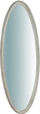 Produktbild von Spiegel oval 133x4,5x52 cm, Wandspiegel oval, Vintage wand spiegel, Weiß
