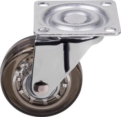 Produktbild von Möbelrolle Ø 50 mm, braun, Polyurethan, bodenschonend, 40 kg Tragkraft