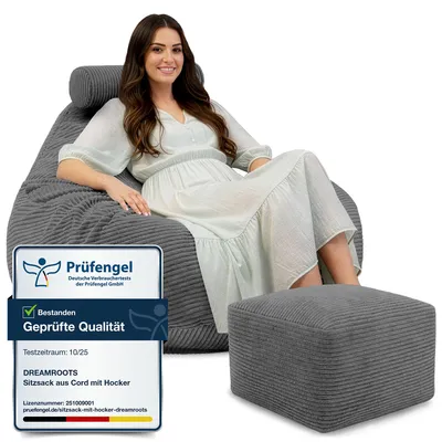 Immagine prodotto di Dreamroots, sacco a pelo 90x90x100 cm, sacco a pelo, sacco a pelo con copertura, sacco a pelo con poggiapiedi, Grigio Granito