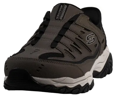 Obrázok produktu pre Skechers pánska papuča Afterburn M. Fit Ridgeburn, bezšnúrková, ľahko sa obúva, hnedá, veľkosť 42