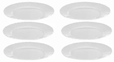 Produktbild von Epewex Dessertteller Glas 19 cm Weiß 6er Set