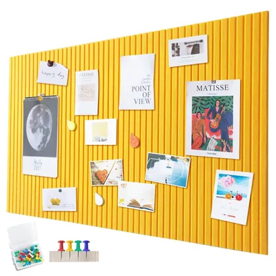 Productafbeelding van Grote vilt prikbord - Decoratief en zelfklevend, 120 x 90 cm