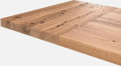 Produktbild von Ansteckplatte Roma Eiche massiv Rustikale Eiche geölte Optik 50x110 cm für Tischgröße 180/200/220/240/260x110cm