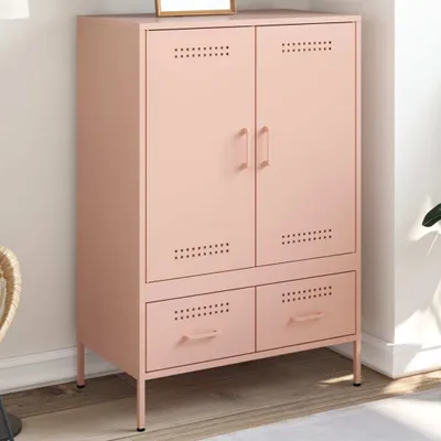 Produktbild von vidaXL Highboard Rosa 68x39x101,5 cm Stahl