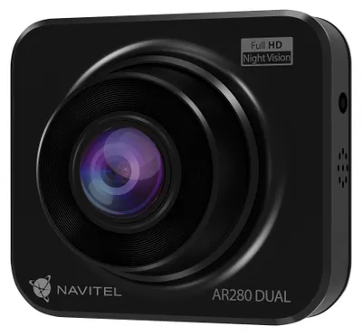 Zdjęcie produktu dla Navitel AR280 DUAL, Full HD, 1920 x 1080 px, 140°, H.264, MOV, Czarny, TFT