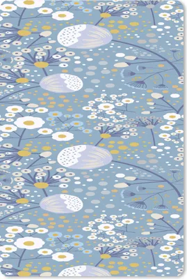 Produktbild von MuchoWow® Mauspad Mousepad Muster - Kamille - Blumen 18x27 cm - Mousepads - Maus Mat - Pad - Mausunterlage