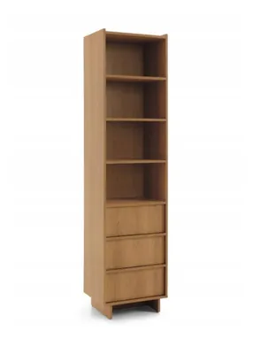 Produktbild von YAKO PS Regal mit Schubladen 50 × 201 × 39 cm – Caramel-Eiche