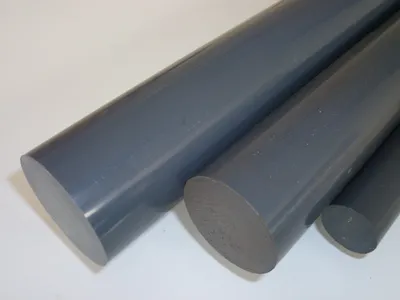 Produktbild von B&T Metall PVC grau Rundstab Ø 70 mm - Länge ca. 15 cm (150 mm +/- 5 mm) Außendurchmesser mit Plustoleranz