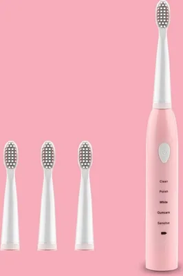 Produktbild von Leistungsstarke automatische Ultraschall-Zahnbürste USB Wiederaufladbare ZahnbürstenWaschbare elektronische WhiteningnanoTeethBrush,Rosa