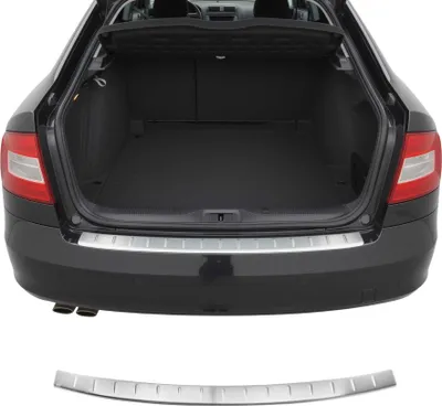 Image de Protection Seuil Coffre pour Skoda Octavia Combi 2009-2013 inox Chromé Brossé