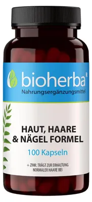 Produktbild von Bioherba Haut, Haare und Nägel Formel 100 Kapseln