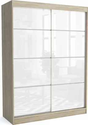 Produktbild von Moderner Schiebetürenschranke BELI 160 cm Hochglanzplatte (SONOMA)