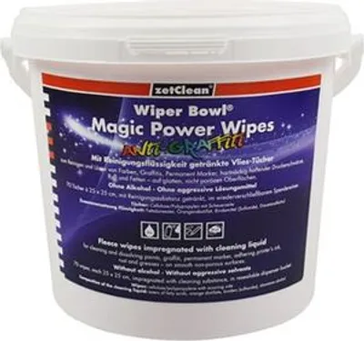 Produktbild von Feuchte Reinigungstücher,Spendereimer 72 Tücher Magic Power Wipes