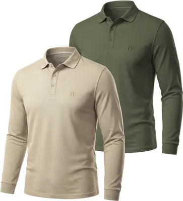 Produktbild von normani 2er Set Herren Langarm Poloshirt