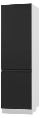 Image de Armoire de cuisine AVELLINO vaisselier blanc noir Finition au choix