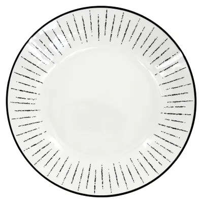 Zdjęcie produktu dla Głęboki talerz porcelanowy Linea Dash, ø 20,5 cm