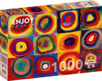 Produktbild von ENJOY Puzzle Vassily Kandinsky: Farbstudie - Quadrate mit Kreisen 1000 Teile
