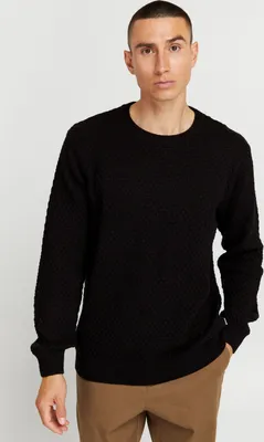 Produktbild von !Solid SDClive Herren Strickpullover Feinstrick Pullover mit Rundhalsausschnitt O-Neck und Struktur Strick