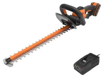 Produktbild von WORX WG261E, 44 cm, Doppelte Klinge, Schwarz, Orange, 1,6 cm, Akku, 20 V